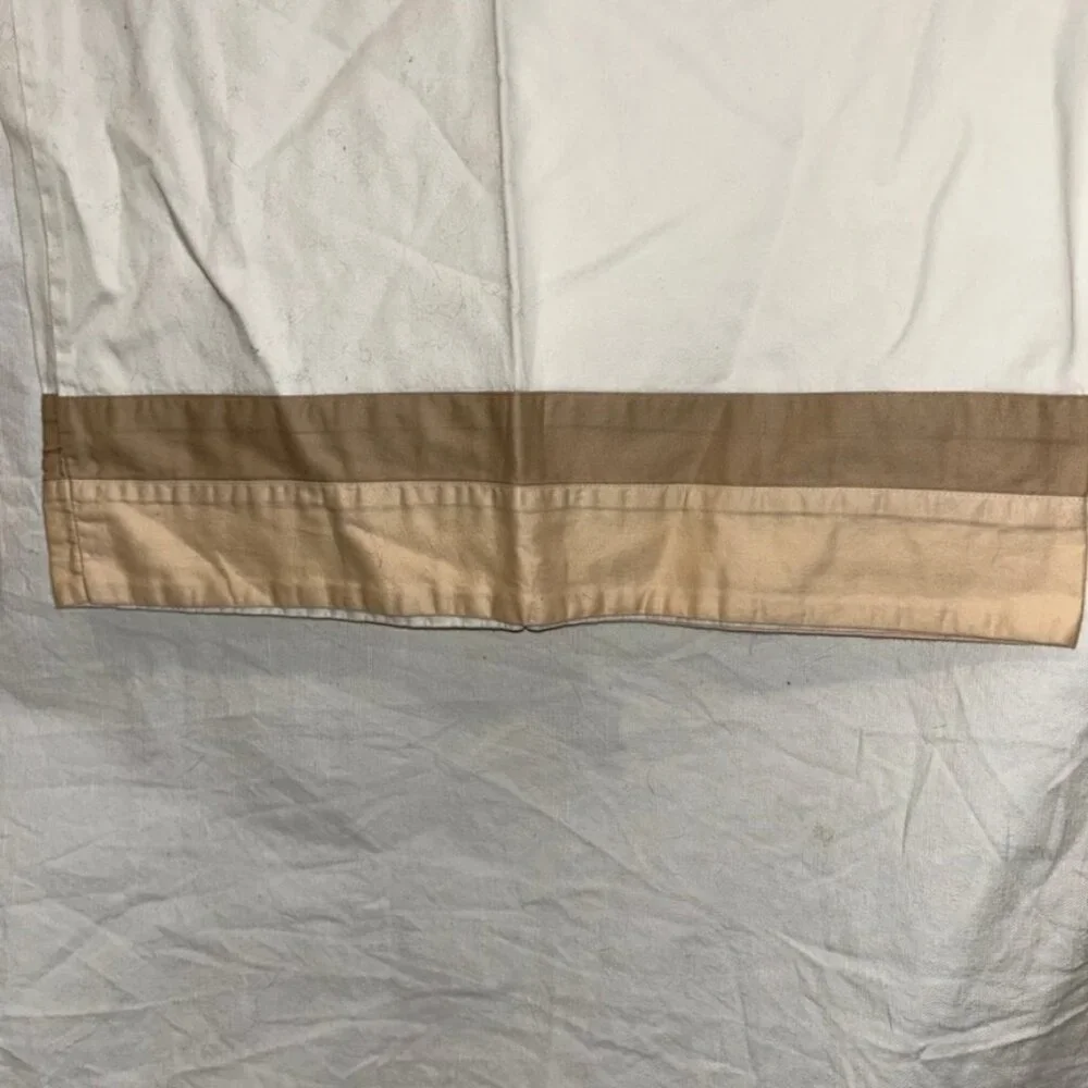 melange home spring white sale khaki tan color block 2 standard pillowca…